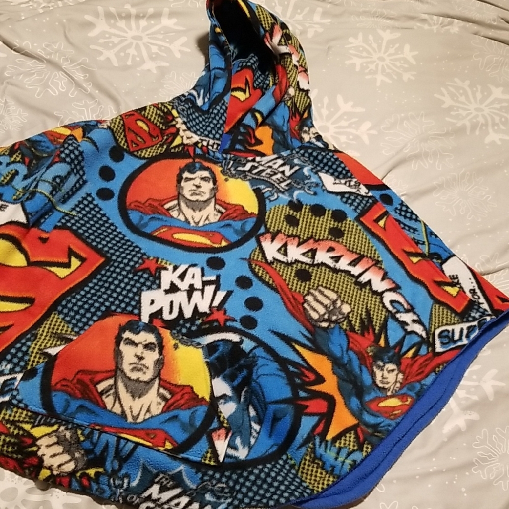 Superhero Spiderman Inspired Fleece Cape/ Poncho